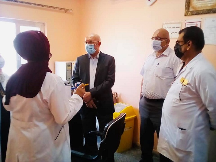 السيد مدير عام دائرة الصحة العامة يتابع سير عمل المنافذ التلقيحية في بغداد والخاصة بلقاح كوفيد-19