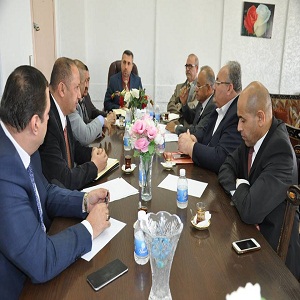 اجتماع مع رئيس واعضاء اتحاد الصناعات العراقي