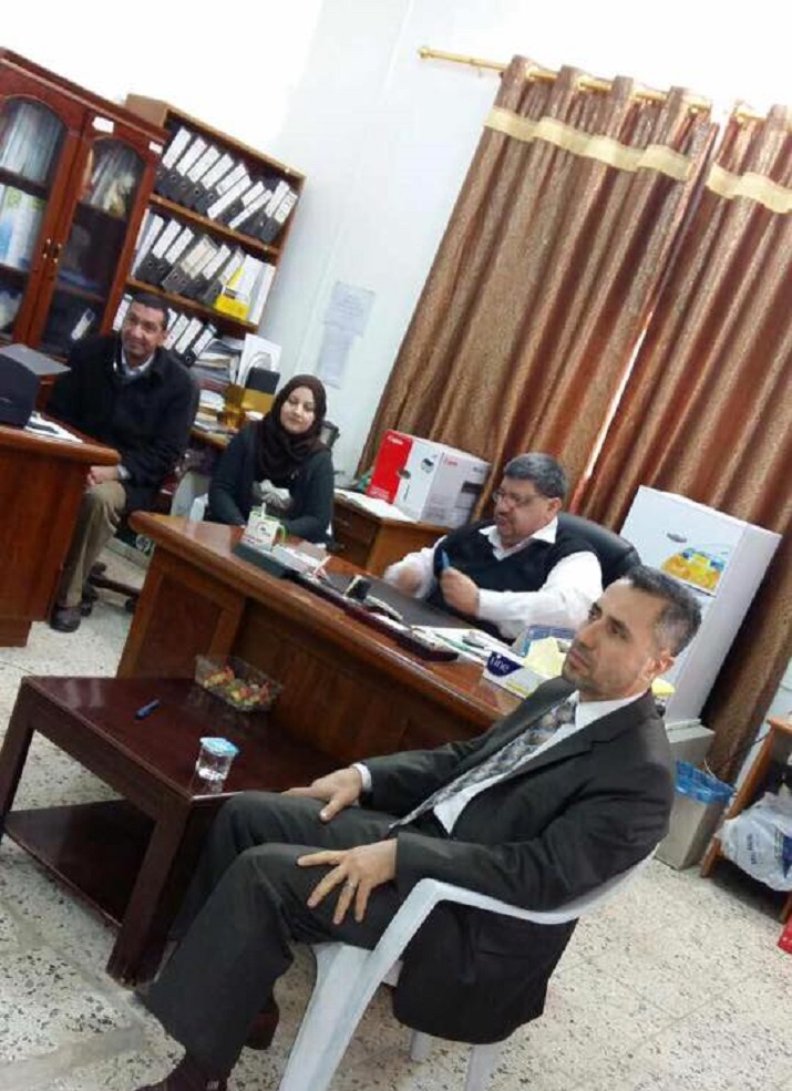 الدكتور احسان جعفر احمد المدير العام في حوار مجتمعي مع منتسبي قسم الرقابة والامراض غير الانتقالية  في بغداد