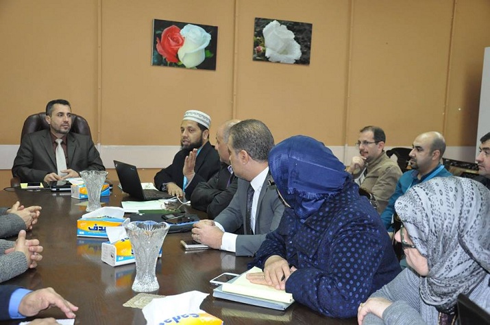 اجتماع  السيد مدير عام دائرة الصحة العامة الدكتور احسان جعفر مع ممثلين عن منظمة اليونسيف و مدراء اقسام و شعب الدائرة