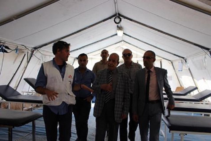 فريق وزاري يتابع الخدمات الصحية والطبية المقدمة للمواطنين في الجانب الأيمن من الموصل 