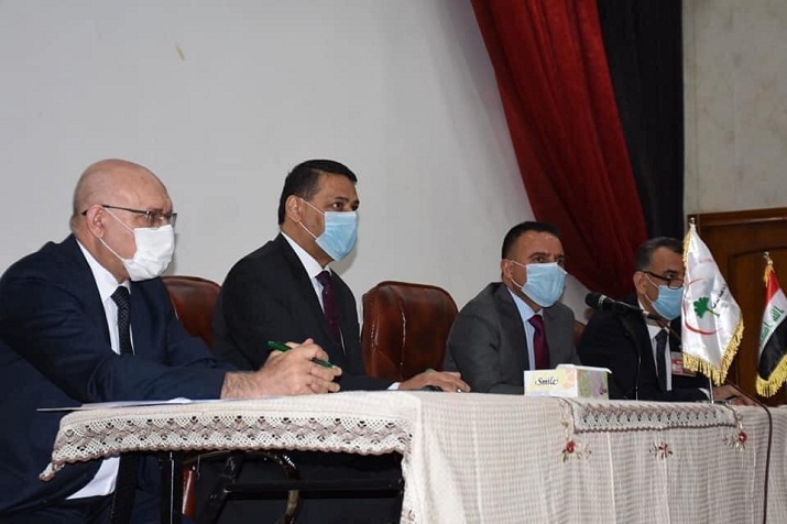 وزير الصحة والبيئة يترأس اجتماعا للجنة الاستشارية العلمية العليا لمناقشة مستجدات الوضع الوبائي لفيروس كورونا في العراق